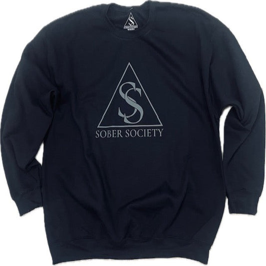 Sober Society Black Fleece Sweater
