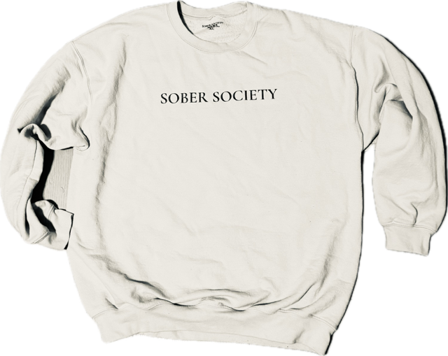 Sober Society Sweater Embroidered Logo