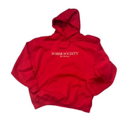 Sober Society Hoodie Embroidered Logo